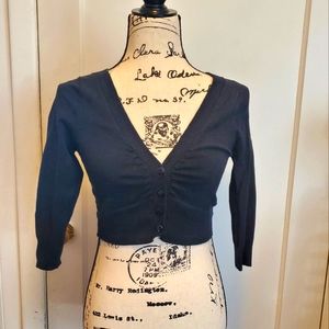 GUC Black Cropped Cardigan